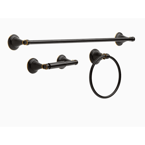 Delta WIN63-OB Windmere Bath 3 Piece Hardware Set Oil Rubbed Bronze Finish