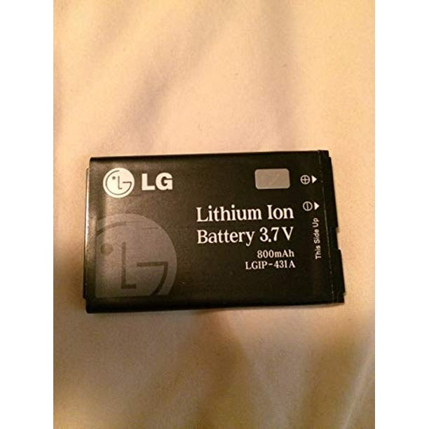 LG LGIP-431A 800mAh Batterie d'Origine pour le LG LG230/UX220/220c UX585 INVISION CB630 CE10 - Emballage Non-Détail - Noir