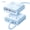 Blue, variant on ORICO Power Brick, 25W GaN Power Strip, 8 in 1 Extension Cord with 4 AC Outlets and 2 USB-A and 2 USB-C Ports, 5ft Flat Plug White Outlet Extender for Home/Dorm/Travel-Blue (1 PCS)