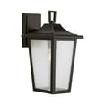 thumbnail image 4 of Padgett Collection One-Light Transitional Antique Bronze Clear Seeded Glass Outdoor Wall Lantern, 4 of 9