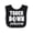 Black and White, variant on Inktastic Touchdown Season Football Boys or Girls Baby Bib