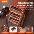 thumbnail image 2 of VEVOR 150 Cigar Humidor Cabinet Cedar Cigar Box Humidifier & Hygrometer & Shelve, 2 of 9