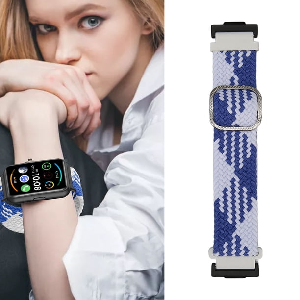 Correa de Reloj Trenzada Correa de Repuesto Deportiva de Tejido Ajustable Trenzada de Nailon Pulsera de Reloj Trenzada de Nailon Pulsera de Reloj Inteligente para Hombres y ANGGREK Otros