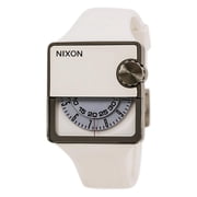 Nixon Men's A237126 The Murf White Rotating Dial White Rubber Strap Watch