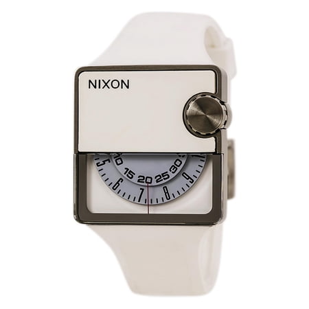 Nixon Men's A237126 The Murf White Rotating Dial White Rubber Strap Watch