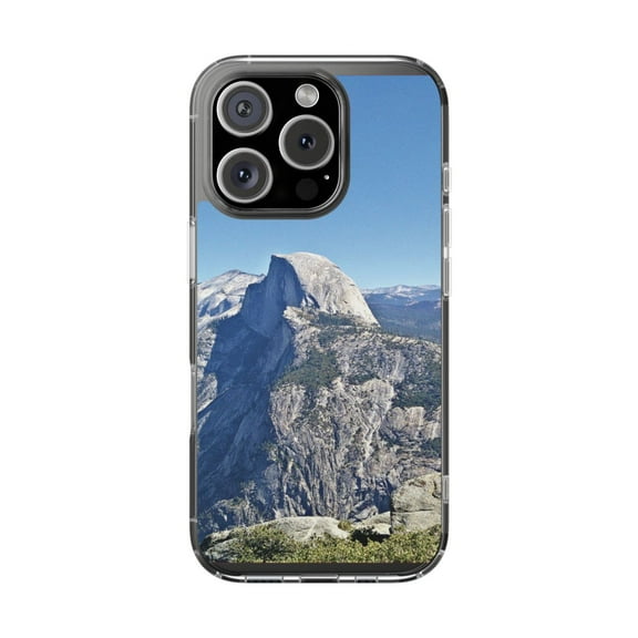 Clear Hybrid Shockproof Case for Apple iPhone 16 PRO - Yosemite Majestic Half Dome View