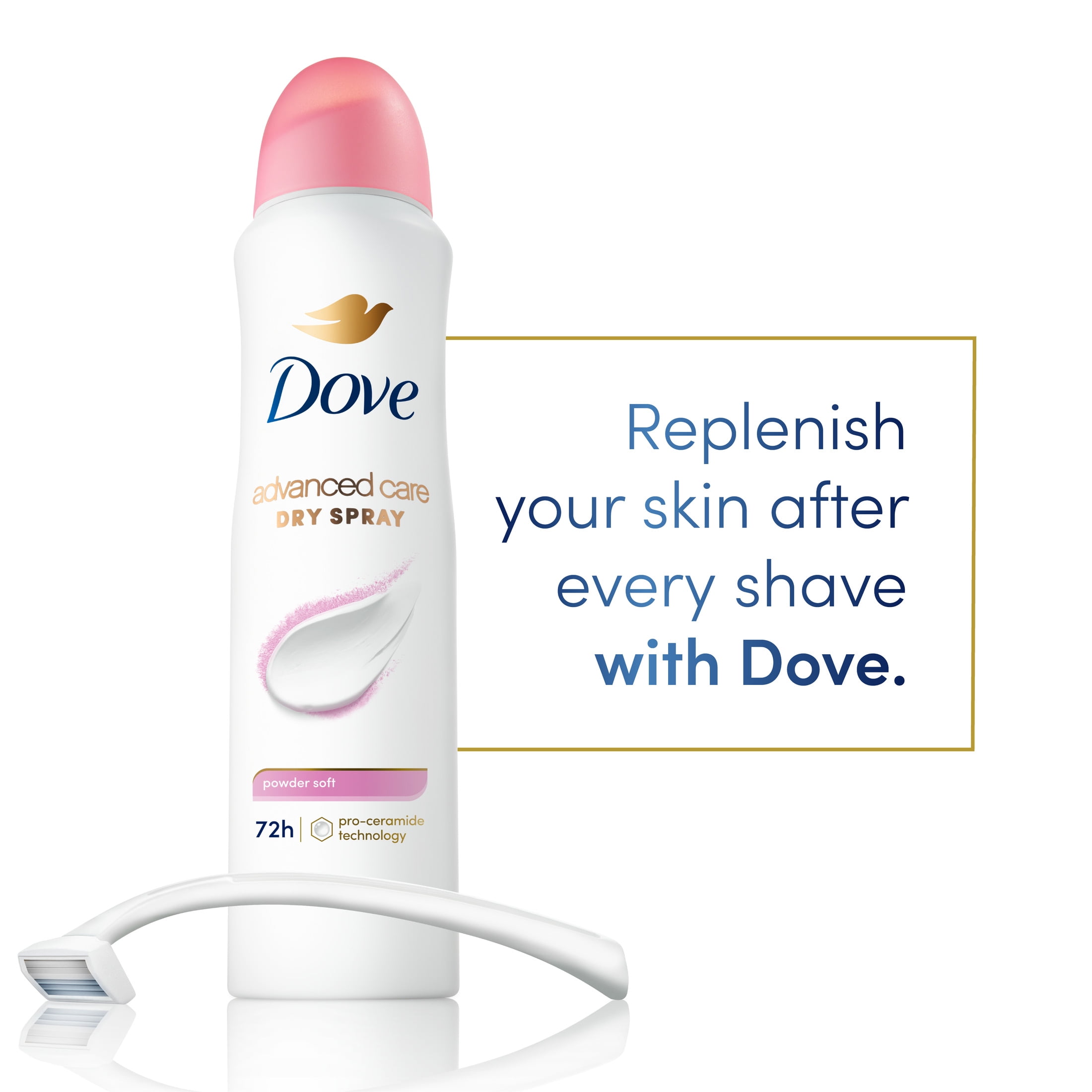 Dove Advanced Care Women's Antiperspirant Deodorant Spray Powder Soft, 3.8 oz Twin Pack