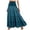 Blue, variant on Women Tiered A Line Maxi Skirt for Elastic Waist Vintage Patchwork Design (Orange, S)