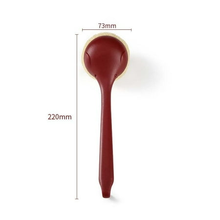 

KongLyle Sponges Pot Brush Long Handle Cleaning Brush Scrubbers Kitchen Cleaning Tool(Wine Red)