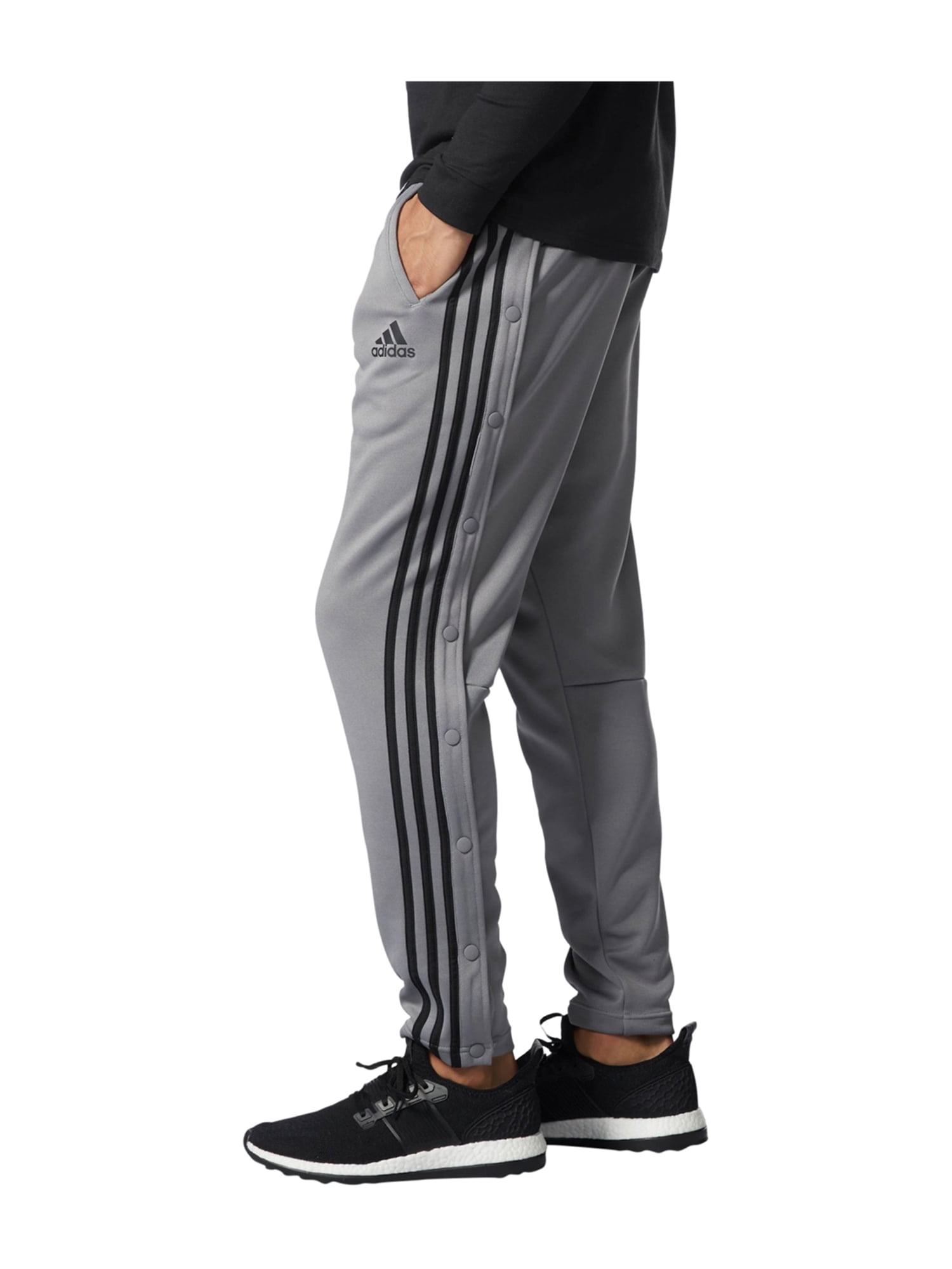 Adidas Mens Snap Down Legs Athletic Track Pants gray XL/30 | Walmart Canada
