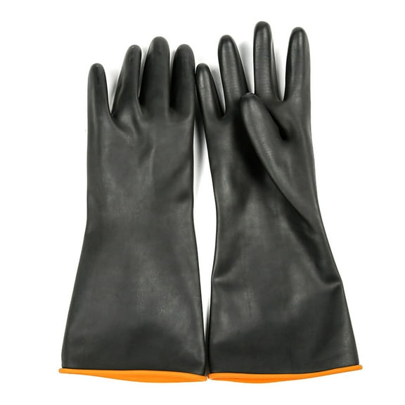 Heavy Duty Latex Gloves Resistant GlovesSafety Work Cleaning Protective Waterproof Industrial Rubber Gloves