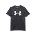 thumbnail image 1 of Camiseta Under Armour Tech Big Logo estampada en blanco y negro para niños, 1 of 3