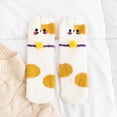 thumbnail image 5 of Kids Boys Girls Fuzzy Socks Cute Cartoon Cat Winter Warm Fleece Lining Slipper Socks Christmas Socks, 5 of 6