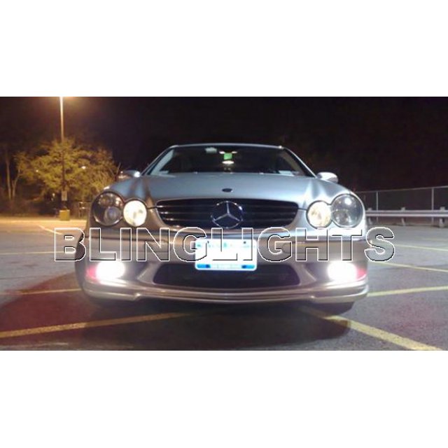 For 2007 2008 Mercedes-Benz CLK550 LED Fog Lights Driving Lamps Foglamps Kit Mercedes CLK 550