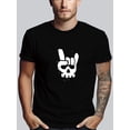 thumbnail image 1 of Camiseta con estampado de rock and roll, camisetas para hombre, camiseta informal de manga corta para verano, camisetas de ocio, 1 of 7