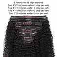 thumbnail image 5 of SEGO Kinky Curly Clip in Real Human Hair Extensions Double Weft Remy Full Head Thick Hair Extensions for Women, 5 of 9