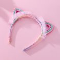 thumbnail image 2 of UJNDER Women's Colorful Sequin Lace Cat Ear Sparkly Festival Headband for Girls Girl Headbands,Pink,One Size, 2 of 8