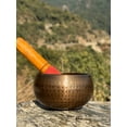 thumbnail image 2 of NamasteHimalayas Antique Brass Singing Bowl: A Masterpiece for Meditation, Promote Deep Relaxation, and Foster Mindful Living in Your Everyday Practice, 2 of 5