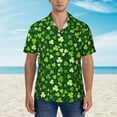 thumbnail image 4 of Goofa Happy St. Patrick's day Hawaiian Shirt for Men, Unisex Summer Beach Casual Short Sleeve Button Down Shirts,Aloha Tropical Floral print shirt-Medium, 4 of 9