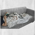 thumbnail image 5 of Father's Day Soft Flannel Fleece Throw Blanket, I Love You Dad with a Tie and Polka Dots Drawn by Hand, Cozy Plush for Indoor and Outdoor Use, 60" x 80", Pale Rust Charcoal Grey, by Ambesonne, 5 of 5