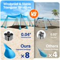 thumbnail image 2 of Carpa de playa Rhino Valley Sun Shelter UPF50+ con sacos de arena, 2 of 8