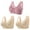 Khaki, variant on VEKDONE 3 Pc Daisy Bra for Wome Clearance Floral Print Front Close Wirefree Lift & Support Tshirt Bra Lightweight Comfort Shoulder Strap Plus Size Bras for Women Khaki S