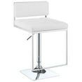 thumbnail image 4 of Alameda Adjustable Bar Stool Chrome and White, 4 of 10