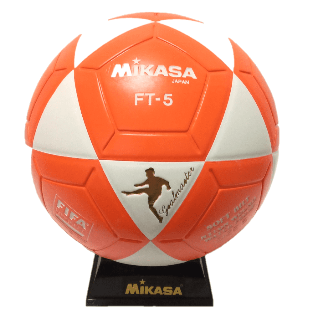 Mikasa FT5 Goal Master Soccer Ball Size 5 Orange/Blue Official Footvolley Ball 