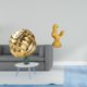 thumbnail image 2 of Figura de cerámica,Figura de cerámica con forma de bola de hilo y nudo,Escultura de pollo,Escultura de pollo,decoración del hogar,figura de gallo,Figura decorativa de gallo,estatua de resina, 2 of 8