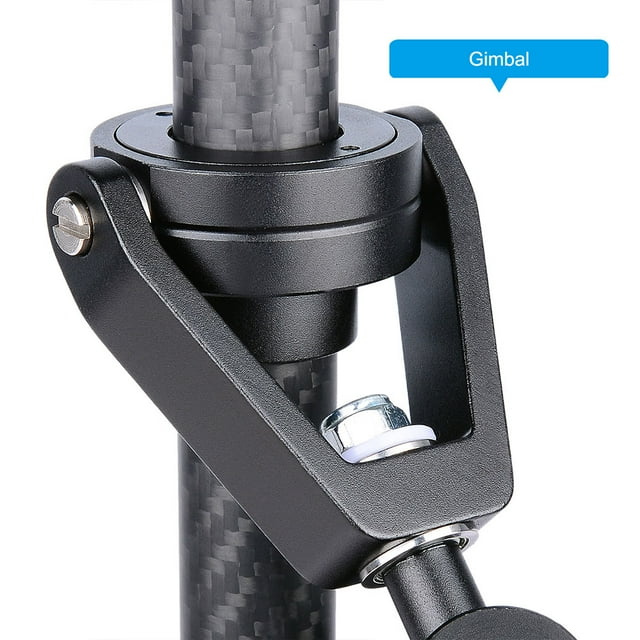Estabilizador de Mano de Fibra de carbono ANGGREK con placa de liberación rápida para Cámaras DSLR