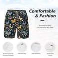 thumbnail image 6 of Picia Flowers Butterfly pattern Mens Swim Trunks with Compression Liner Stretch Beach Shorts Quick Dry with Zipper Pockets No-Chafing Board Shorts-XX-Large, 6 of 9