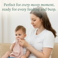 thumbnail image 6 of PurComfy SuperSoft Burp Cloths, Premium Bamboo Viscose Baby Burp Cloths, Absorbent & Skin-Friendly, Large 21” x 10”, Unisex Baby Essentials for Feeding, Spit-Up & Baby Shower Gift, 3-Pack, 6 of 10