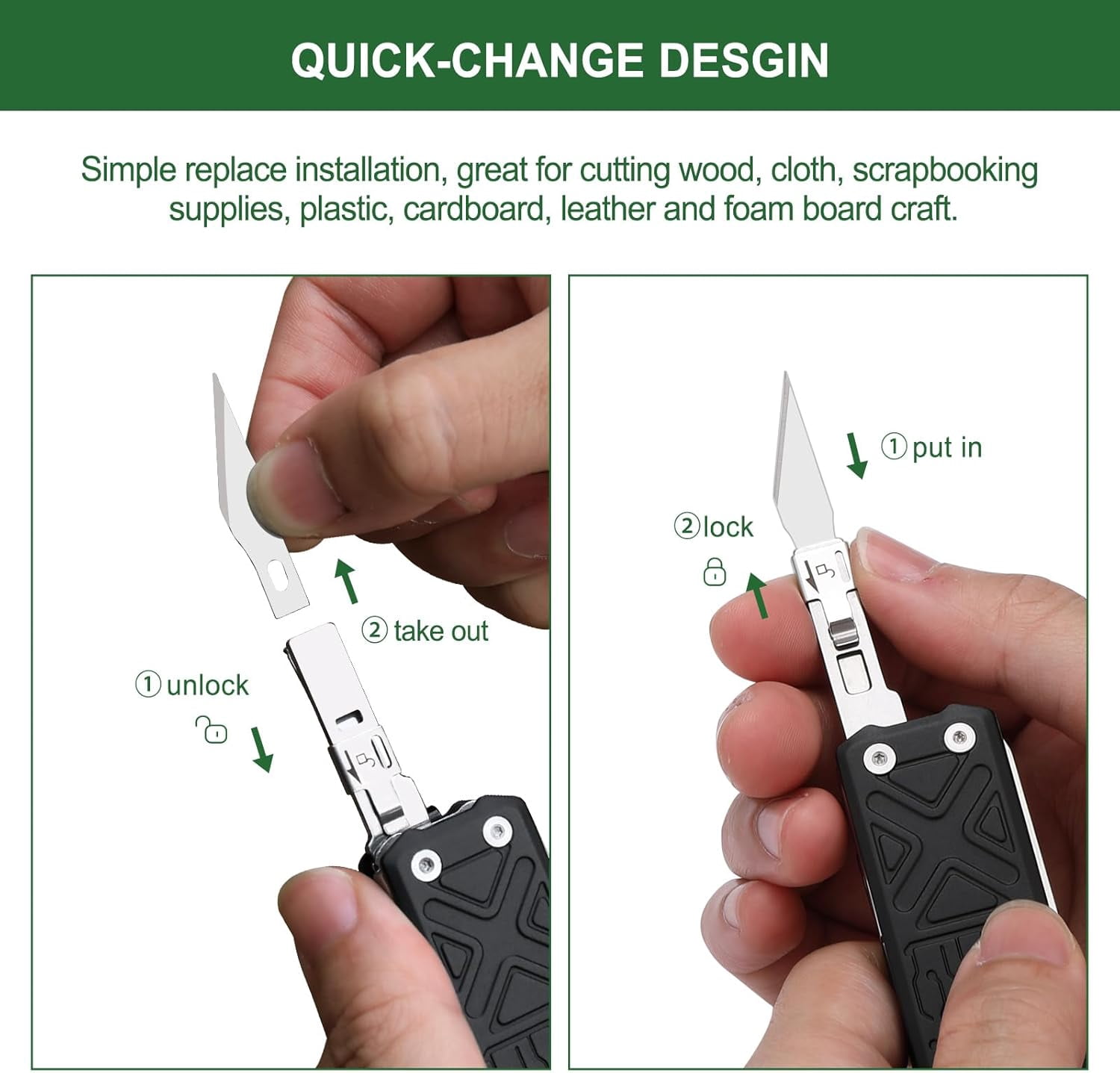 NexTool Pocket Tool E1, Multitools with Replaceable Folding Knife, Dual Head Screwdriver and Scissors