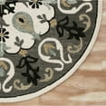 thumbnail image 2 of LR Home Wren 7' Round Gray Medallion Indoor Area Rug, 2 of 7