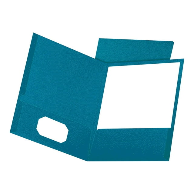 Oxford - Pocket folder - for Letter - capacity: 100 sheets - teal (pack of 25)