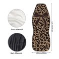 thumbnail image 7 of HUISEFOR Leopard Print Bow Car Seat Covers Soft Elastic Polyester Car Front Seat Covers 2 Pack, Comfortable, Non Slip, Easy to Installation, Universal Fit for Most Sedan SUV, 7 of 7