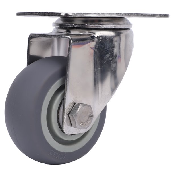 Rueda Universal, Rueda Giratoria Silenciosa Soporte De Acero Inoxidable Rodamientos De Bolas Resistentes Al Desgaste 3 Pulgadas Para Banco De Trabajo De Caja Eléctrica