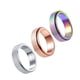 thumbnail image 2 of EeaseMX 3 anillos de acero inoxidable de colores, anillos giratorios para los dedos, anillos para hombre y mujer., 2 of 7