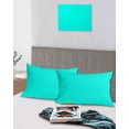 thumbnail image 5 of Aqua Grunge Street Style Painting Brush Print Ombre Design Illustration Pillow Covers King Size 2 Pack, Soft Bed Throw Pillowcases Breathable Long Lumbar Body Pillow Sham Cover for Bed Sofa 20''x36'', 5 of 7