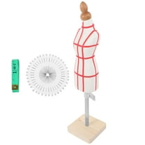 HOOWIFFY 1Set Practical Sewing Mannequin Dress Form with Wood Stand for Tailoring and Display