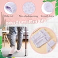 thumbnail image 3 of 5 Pairs Women's Fuzzy Socks with Non-Slip Grips, Soft Fluffy Slipper Ankle Socks for Winter Warmth, Home Sleep & Hospital Use, 3 of 7