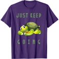 thumbnail image 1 of Just Keep Going Cute Turtle Tortoise Motivational Inspire T-Shirt, 1 of 1