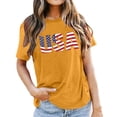 thumbnail image 4 of ibiyuan America 250 Shirt Anniversary Womens T Shirts Casual Crew Neck 4th Of July Shirts Short Sleeve Clothes Independence Day Womens Shirts Casual Fashion Funny Tops, 4 of 7