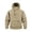 Khaki, variant on Men's Hooded Windbreaker Jacket Lightweight Anorak Pullover With Pouch Pocket XS-2XL