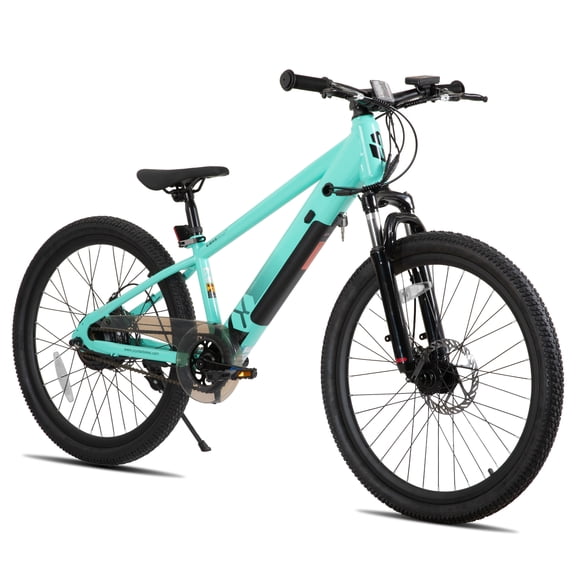 JOYSTAR Electric Bike for Teenagers, Ages 7 with 250W Brushless Motor, 15 Miles 15MPH Electric Mountain Bicycle with Removable Battery, Multiple Colors