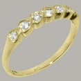 thumbnail image 2 of LBG British Made 14k Yellow Gold Cubic Zirconia Womens Eternity Ring - 33 size options - Size 5.5, 2 of 9