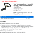 thumbnail image 2 of Water Temperature Sensor - Compatible with 2002 - 2005 Chevy Trailblazer 4.2L 6-Cylinder 2003 2004, 2 of 2
