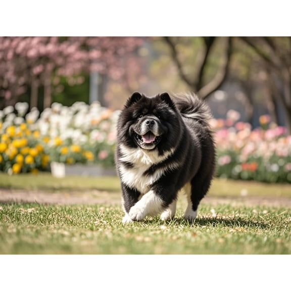 5D Diamond Painting DIY Kits Chow Chow Dog Diamond Art Full Round Drill Rhinestones by Number Embroidery Arts and Crafts for Living Room Home Wall Decor 12x16 inch / 30x40cm