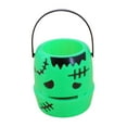 thumbnail image 2 of Pumpkin Bucket Activities Container Trick or Treat Bucket Candy Holder for Props Green, 2 of 8
