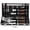 Flamed Pattern, variant on Grill Tool Set 22pcs Stainless Steel Sliver with Black Aluminum Case for Outdoor Grilling